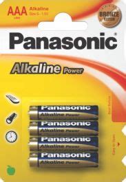 Alkaliska AAA LR03 batterier från Panasonic