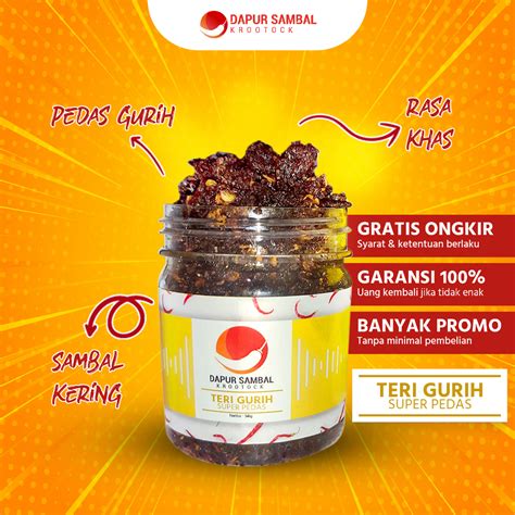 Jual Sambal KROOTOCK Terinduan Sambal Teri Sambal Bawang Cabe