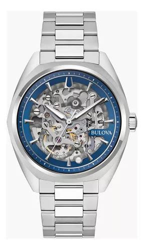 Rel Gio Autom Tico Bulova Para Homens A Classic Surveyor Silver