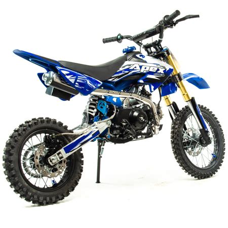 Детский питбайк MOTOLAND APEX10 110cc 4т R14/12 синий | Для детей от 12 лет