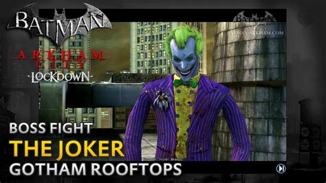 Batman Arkham City Lockdown Walkthrough Joker Boss Fight Youtube