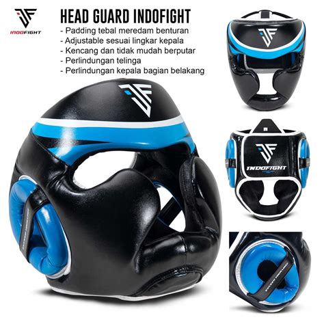 Jual Head Guard Boxing Indofight Helm Tinju Pelindung Kepala Boxing