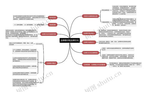 法律意识和法律文化的思维导图编号t6365391 Treemind树图