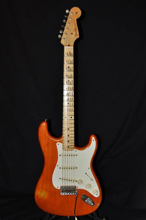 Fender Cs 57 Sunset Orange Trans Relic Stratocaster Guitar Culture