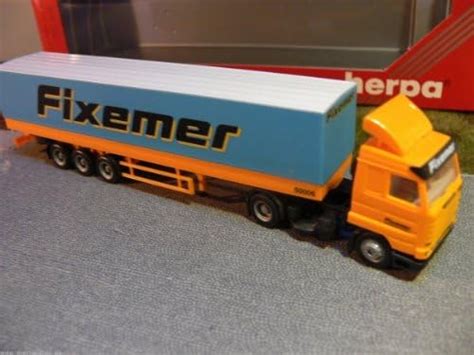 Herpa Scania Planen Sattelzug Fixemer E Amazon De