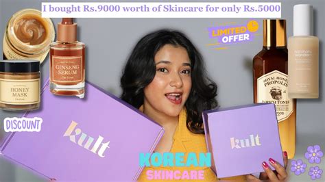 Crazy Discount On Korean Skincare Kult App Haul Kultapp Youtube