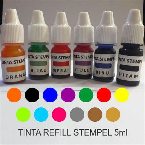 Jual Tinta Stempel Warna Tinta Stampel Costum Warna Shopee Indonesia