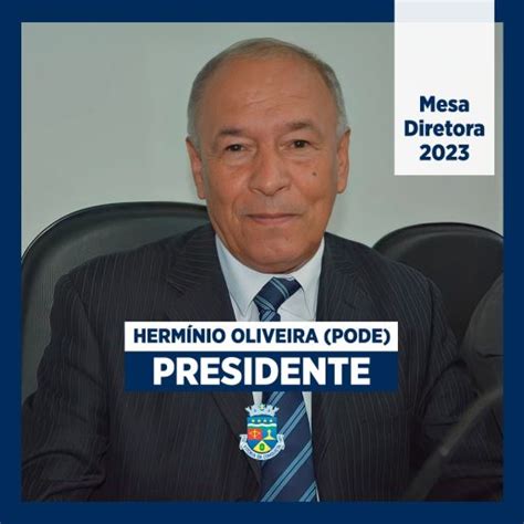 Herm Nio Oliveira O Novo Presidente Da C Mara Municipal De Vit Ria Da