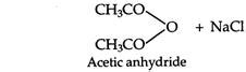 Sodium Acetate Reacts With Acetyl Chloride To Form