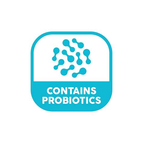 Contains Probiotics Vector Icon Label 21306116 Vector Art At Vecteezy