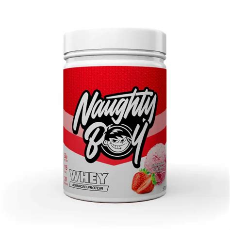 Naughty Boy Advance Whey Strawberry Milkshake 900g