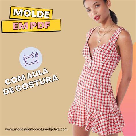 MOLDE EM PDF VESTIDO DE ALCINHA BABADO W A MACHADO Hotmart