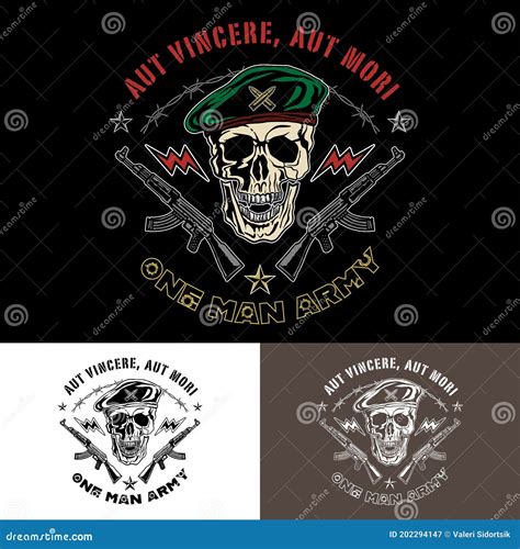 Skull Army Emblem Stock Illustration Illustration Of Special 202294147