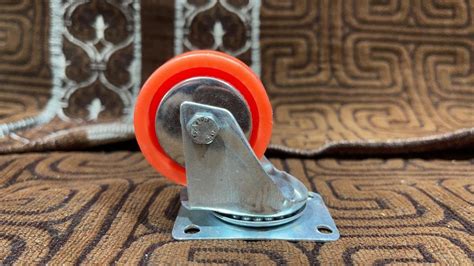 X Nylon Inch Orange Metal Plate Caster Wheel At Rs Piece In