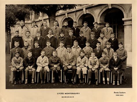 Photo De Classe 6e A2 De 1963 Lycée Montesquieu Copains Davant