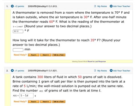 Solved 1 2 Points ZillDiffEQ ModAp 11 3 1 013 My Notes Chegg