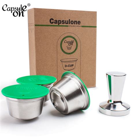 Capsulone Stainless Steel Metal Capsule Pod Compatible With Dolce Gusto Machine Refillable