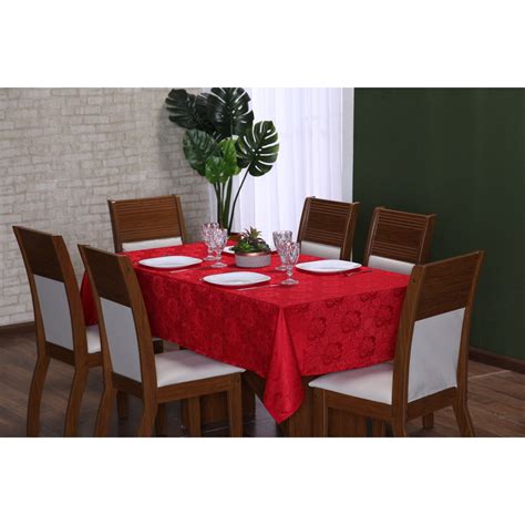 Toalha De Mesa Natal Retangular Jacquard Lugares M X M