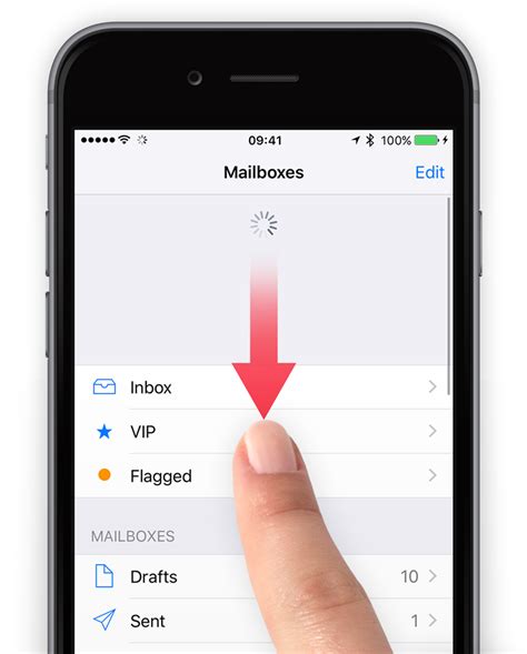 Guide How To Pull To Refresh Email Inbox In The IPhone Mail App IOS