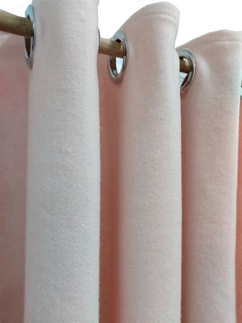 Blush Rosa Wollfilz Vorhänge Wollfilz Vorhang Panel Custom Etsyde
