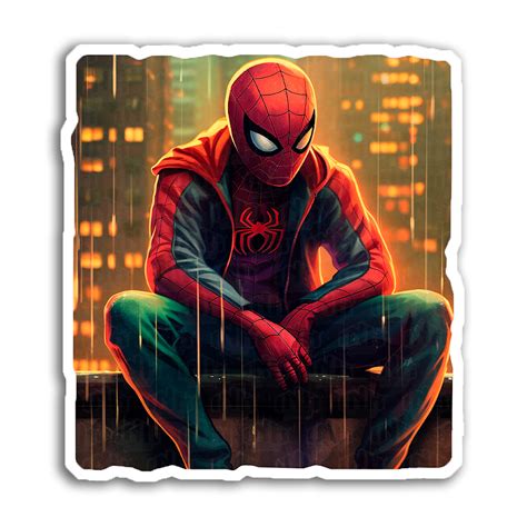 Sad Spider Man Inkstickers