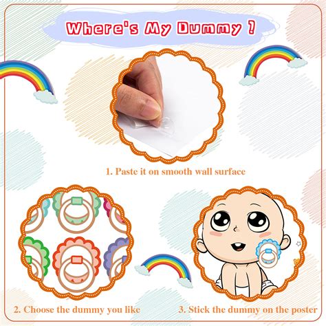 Funnlot Baby Shower Games Pin The Dummy On The Baby With Stickers