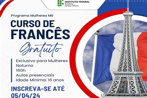 Campus Vilhena oferta cursos gratuitos de Francês e Assistente