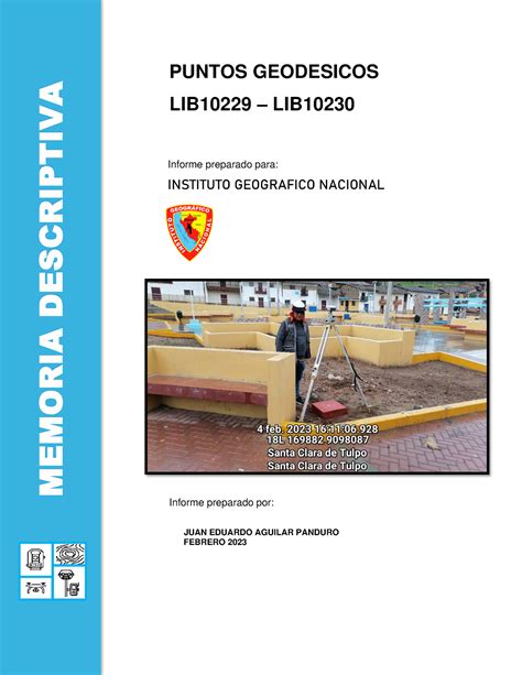 Memoria Descriptiva Informe Puntos Geodesicos Lib Lib