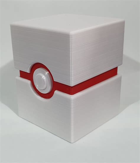 STL File Deckbox Pokemon Pokeball For Cards 3D Printable Design To