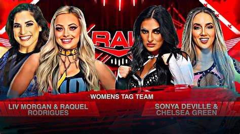 RAW LIV MORGAN RAQUEL RODRIGUEZ VS SONYA DEVILLE CHELSEA GREEN