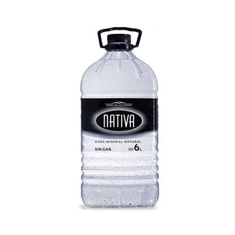 Bidon Agua Nativa 6 Litros X 6un Canilla Libre