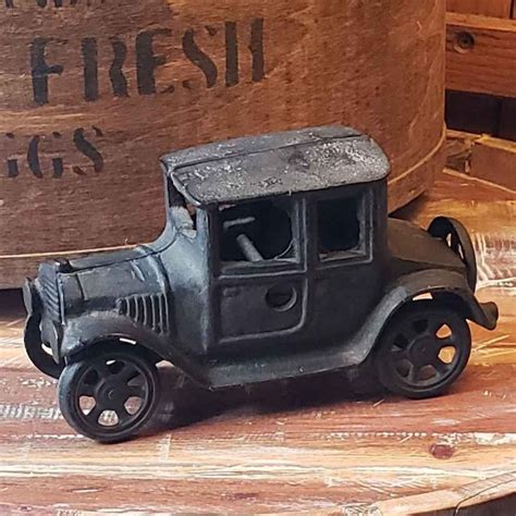 Vintage Cast Iron Antique Model T Ford Toy Car Vintage Toy Etsy