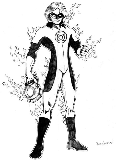 Red Lantern Coloring Pages