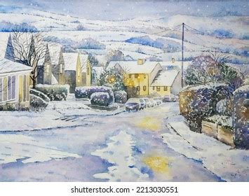 10,056 Snowy Landscape Painting Images, Stock Photos & Vectors ...