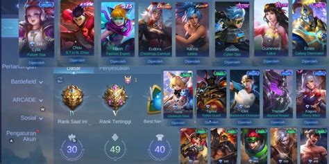 Beli Akun A37 Akun Smurf Bisa Ganti Nama Skin Epic Limited Estes Skin