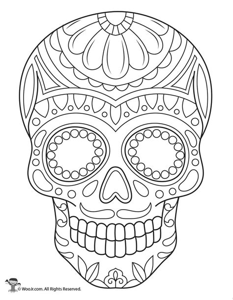 Free Printable Coloring Pages Sugar Skulls