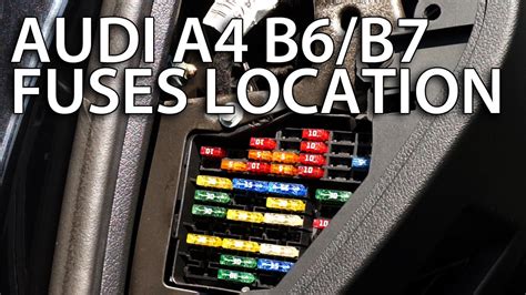 Audi A4 B9 Fuse Diagram Fuse Relay Fuses