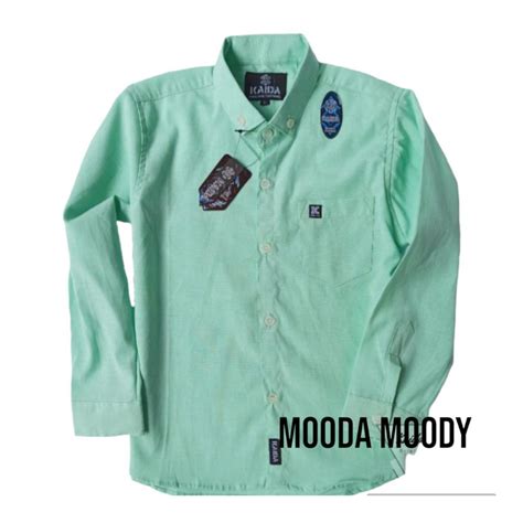 Jual Mooda Moody Kemeja Anak Laki Laki Lengan Panjang Warna Dusty