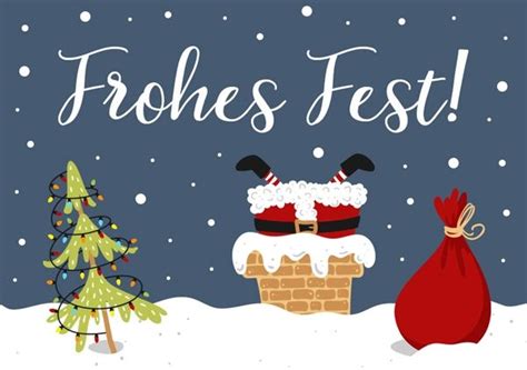 Mini Frohes Fest Weihnachtsmann Segensart