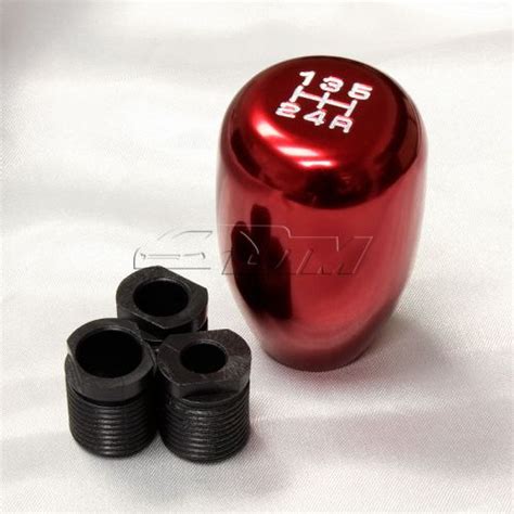 Purchase Jdm Red 5 Speed Type R Style Manual Aluminum Gear Stick Shift Shifter Knob New F In