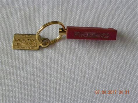 Vintage Dealer Pontiac Firebird Keychain Antique Price Guide Details