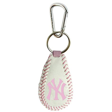New York Yankees Keychain Baseball Pink Co Sports Fan Shop