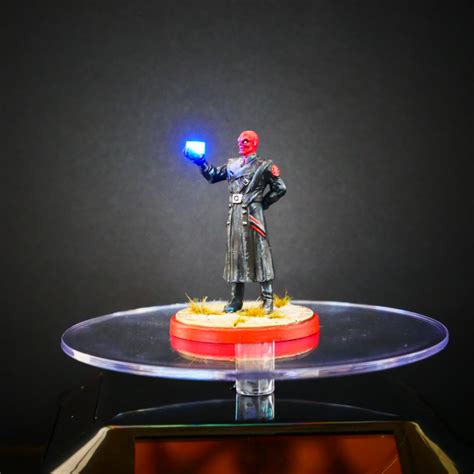 3d Printable Red Skull Light Up Tesseract Hand Crisis Protocol Mini By Dr T