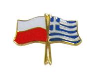 Flaga Polska Grecja Przypinka Pami Tki Z Polski Souvenirs From