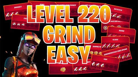 LEVEL 220 EASY GRIND EP Grind Am Limit FORTNITE Max Level Up SO