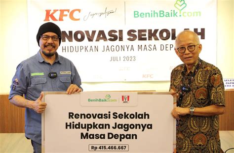 KFC Salurkan Donasi Rp 415 Juta Untuk Renovasi Sekolah Dasar Di Banjarwangi