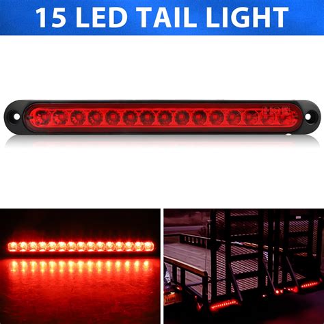 Red Trailer Light Bar For Park Stop Turn Signals Tail Brake Light