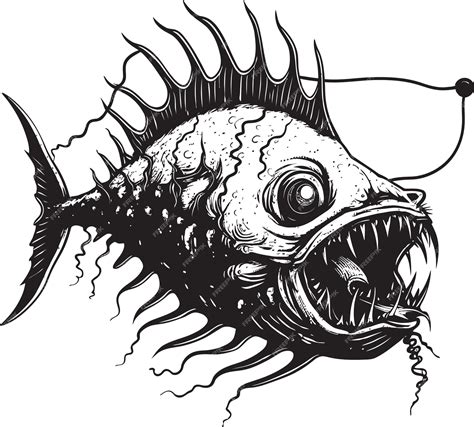 Premium Vector Abyssal Abomination Evil Angler Fish Vector Symbol