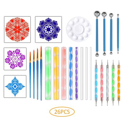 Multi Pieces Mandala Dotting Tools For Painting Rocks Acrylic Rods