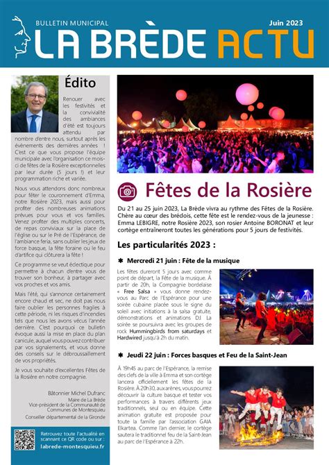 Calaméo Bulletin municipal de La Brède juin 2023